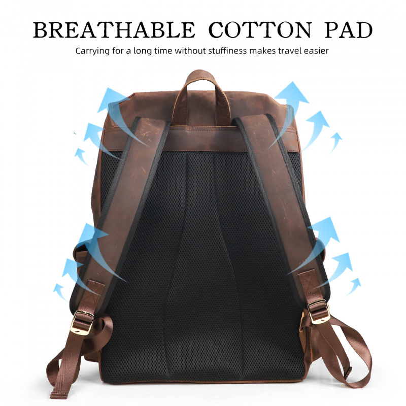 Novidades: Mochila de Couro Lu - Leather Backpack Vintage avaliação e preço