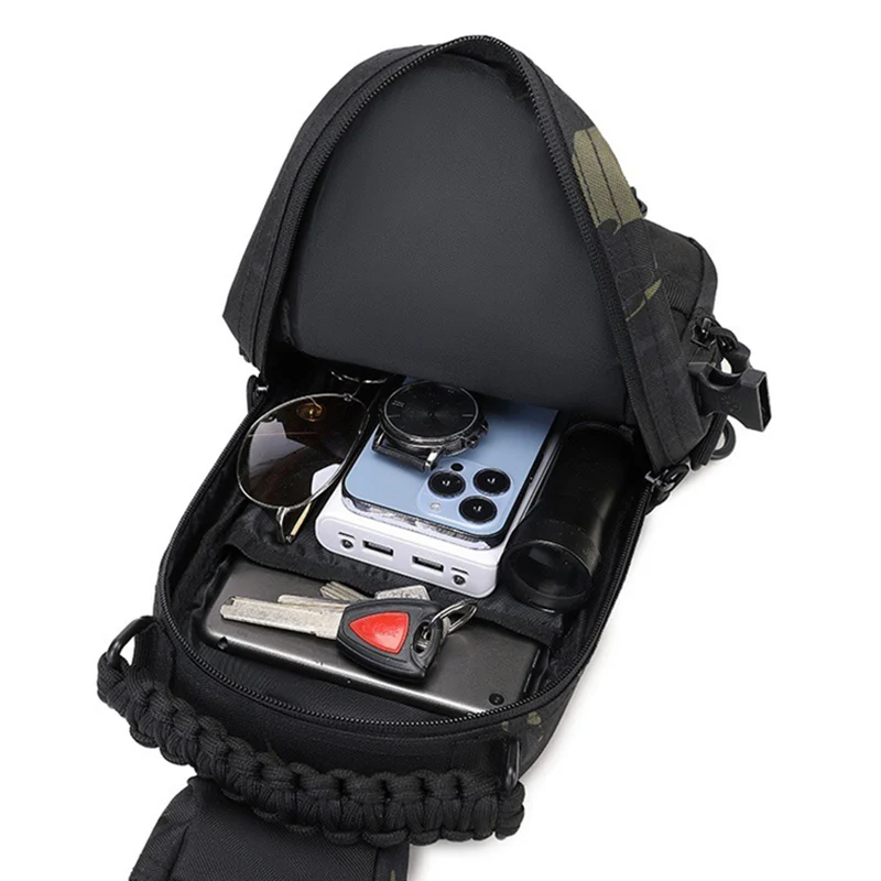 Bolsa de cintura masculina esp - Sling Backpack Shoulder avaliação e preço