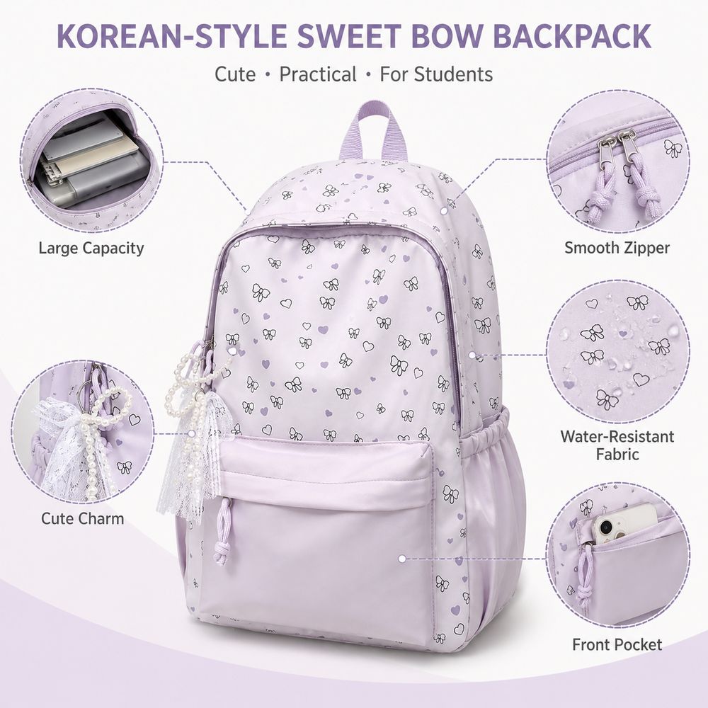 Mochila escolar casual de gran - Fashion Backpack Women avaliação e preço