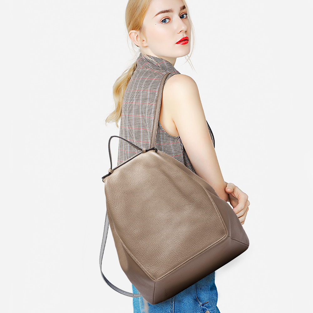 Zency mulheres 100% couro genu - Travel Backpack Anti Theft avaliação e preço
