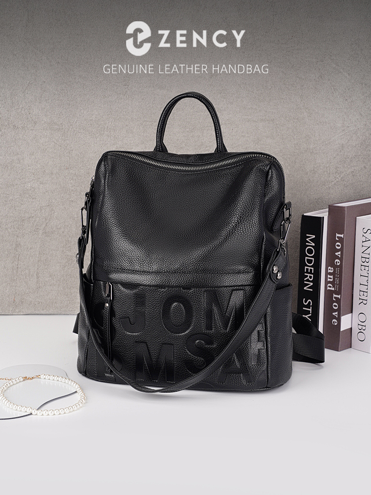 Mochila Zency Premium de Couro - Fashion Backpack Women avaliação e preço