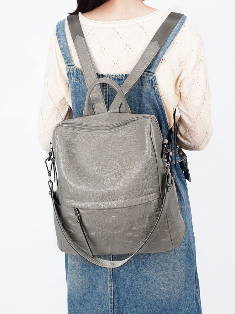 Mochila Zency Premium de Couro - Fashion Backpack Women avaliação e preço