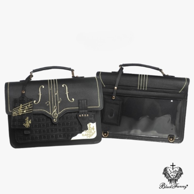 Retro harajuku bordado nota de - Leather Backpack Vintage avaliação e preço