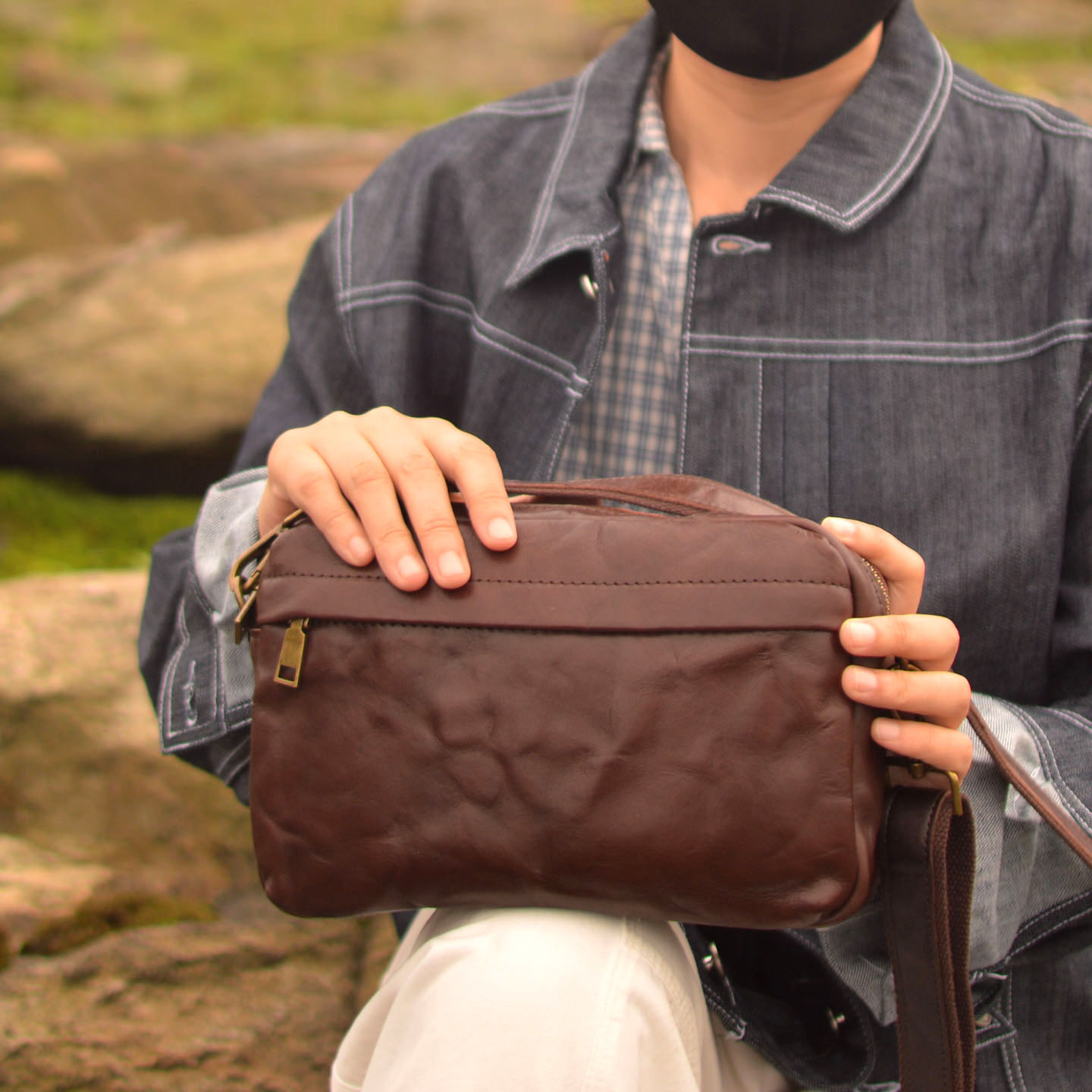 AETOO Bolsa transversal vintag - Leather Backpack Vintage avaliação e preço