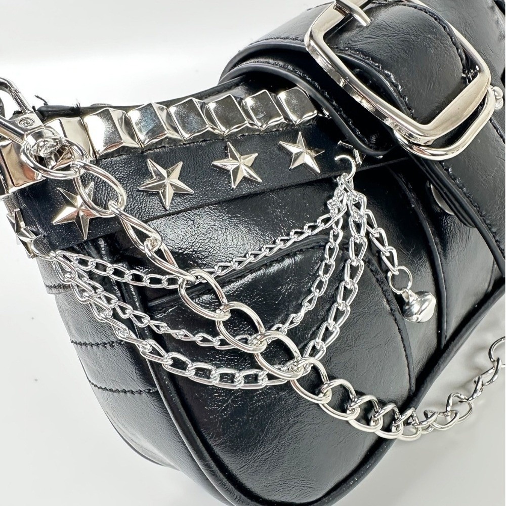 Bolsa de ombro vintage Y2K em  - Leather Backpack Vintage avaliação e preço