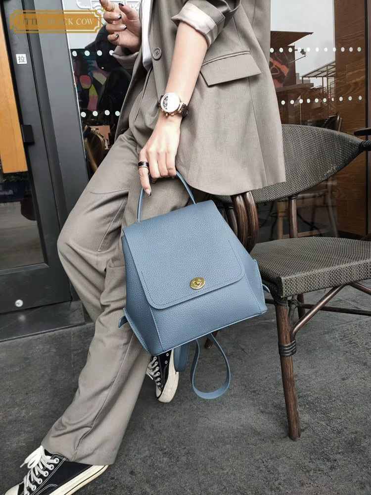 Mochila de couro genuíno femin - Leather Backpack Vintage avaliação e preço