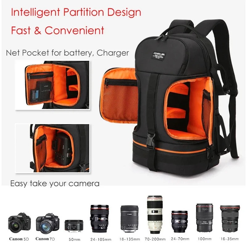 Mochila à prova d'água para câ - Laptop Backpack 15.6 avaliação e preço