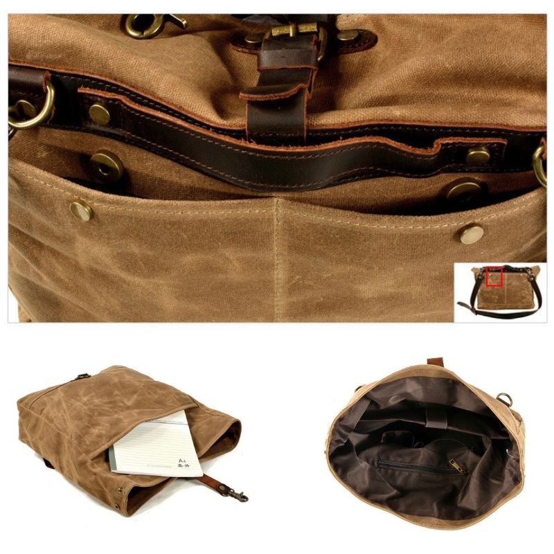 Mochila masculina vintage para - Leather Backpack Vintage avaliação e preço