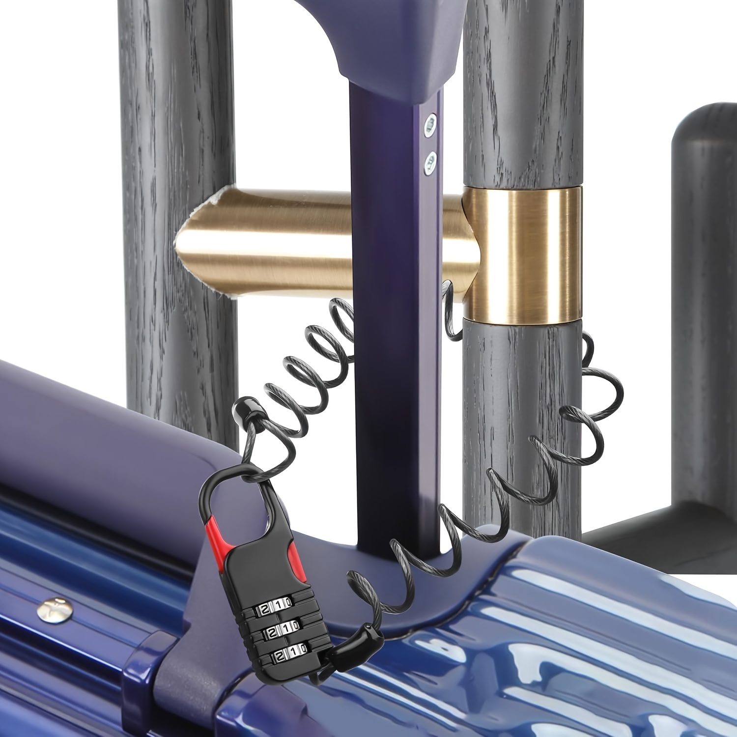 Cadeado de Combinação de 3 Díg - Travel Backpack Anti Theft avaliação e preço